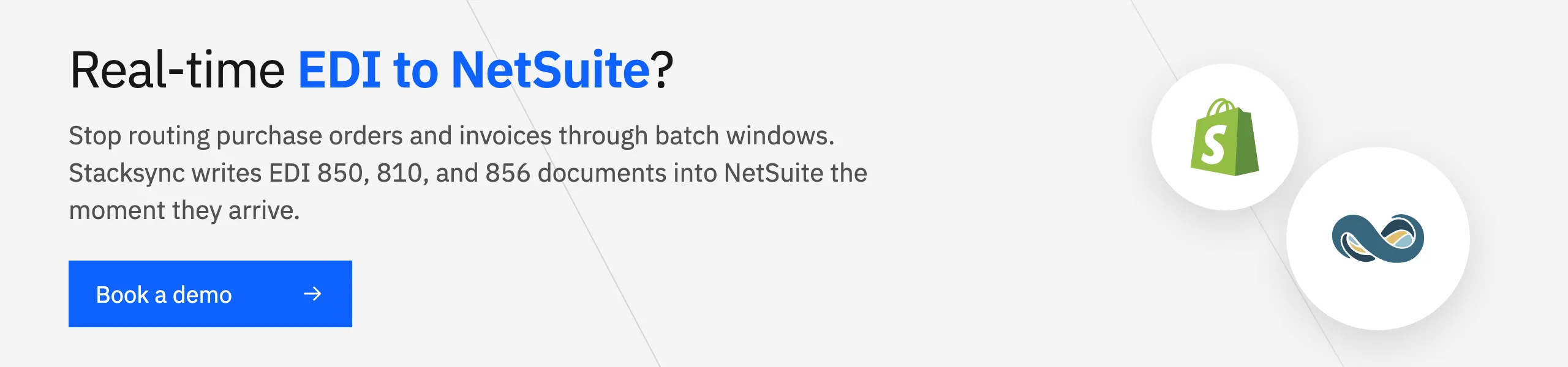 Sync EDI documents into NetSuite in real time with Stacksync