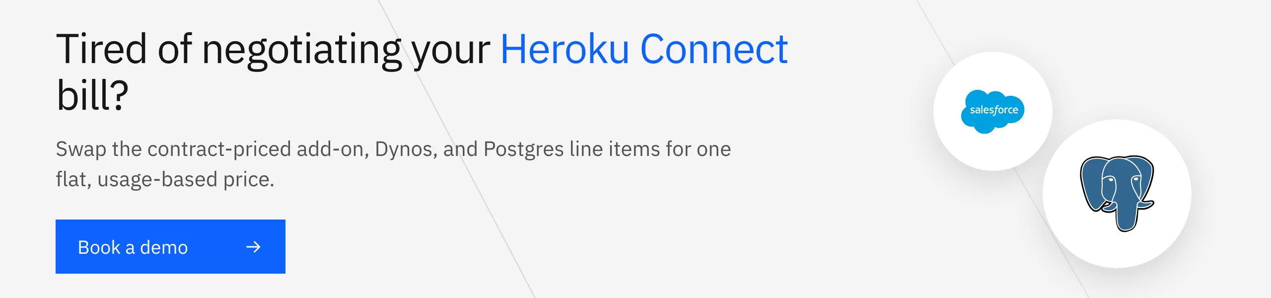 Tired of negotiating your Heroku Connect bill? Book a Stacksync demo for flat, usage-based pricing