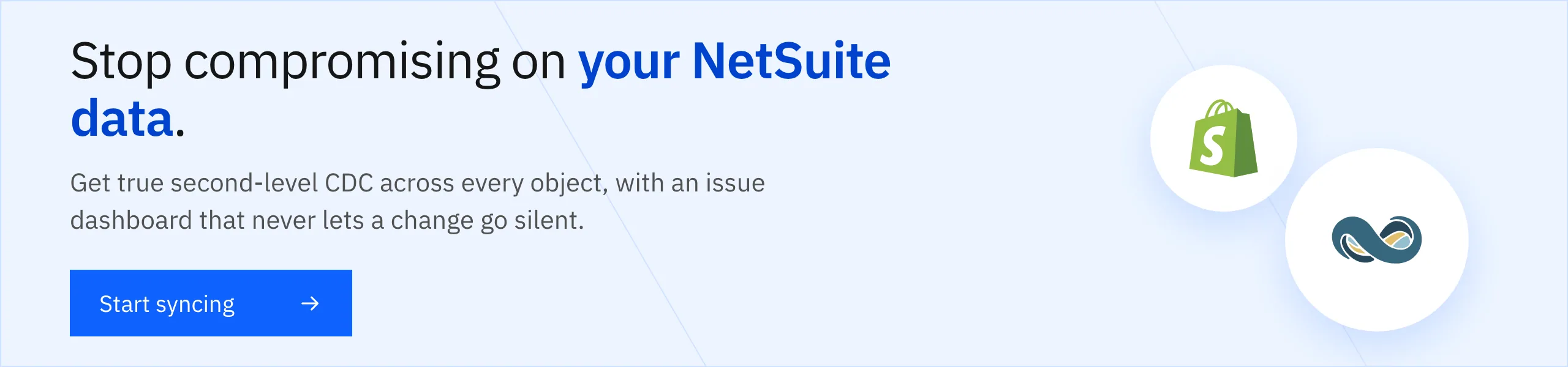 Start real-time NetSuite CDC with Stacksync