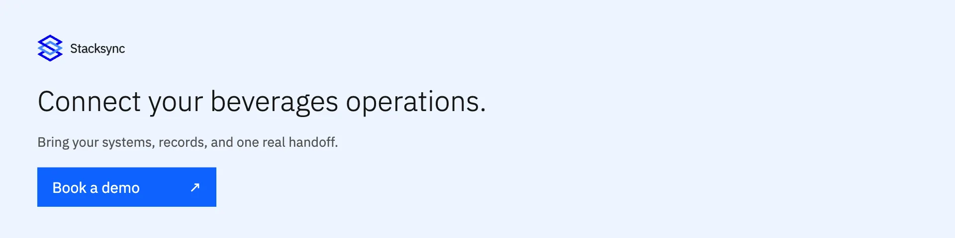 Book a demo for beverages operations
